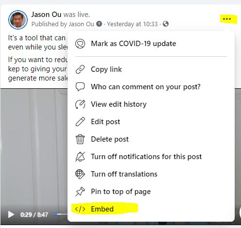 how to repurpose facebook live video
