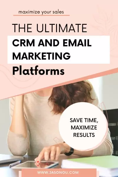 Pinterest pin on the best email marketing crm