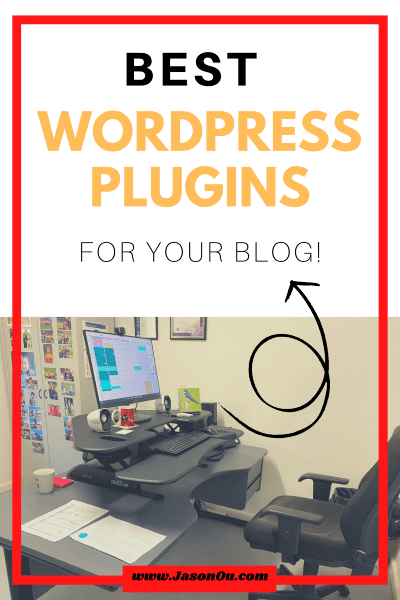 Pinterest banner on the best WordPress plugins for bloggers