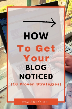 Pinterest pin on how to get your blog noticed