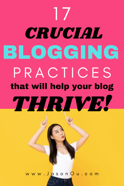 Pinterest banner for the best blogging practices