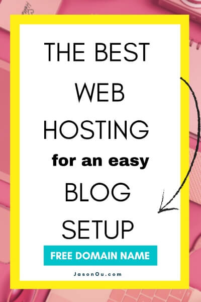 Pinterest pin on the best hosting sites for blogs.