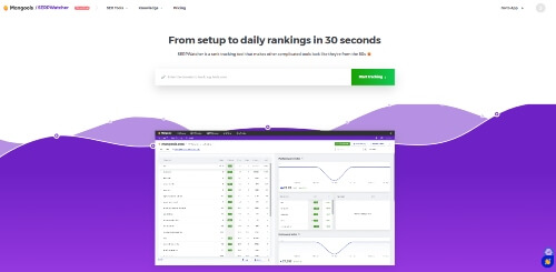 Mangools homepage - another of the best ranking tool
