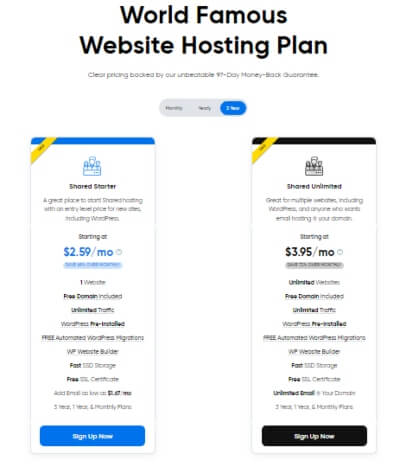 Dreamhost pricing - resonable cheap hosting for blog.