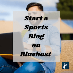 Image of a male blogger. How to start a sports blog on Bluehost.