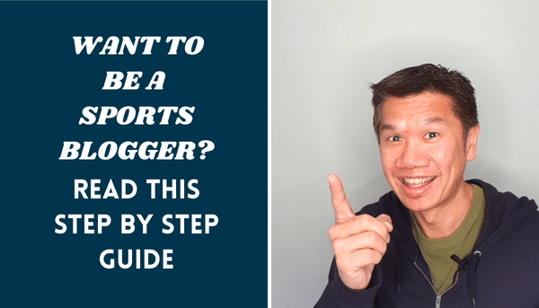 Blog banner on how to start a sports blog