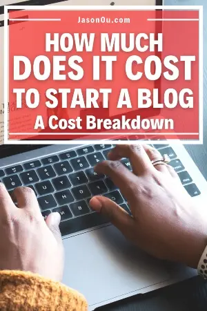 Pinterest pin covering the topic - does it cost to start a blog?