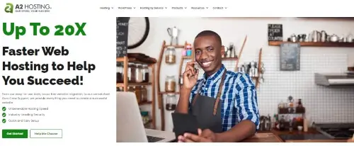 A2 Hosting banner - one of the best Bluehost alternatives compared.