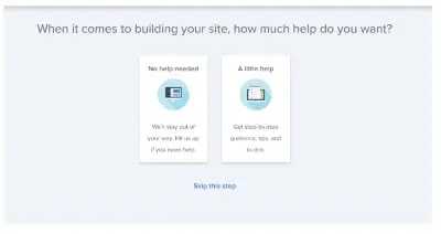 Bluehost help page