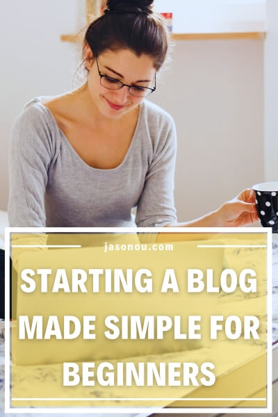 Pinterest pin on how to start blogging for beginners guide.