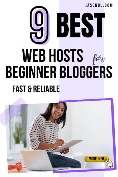 Pinterest pin on the best web hosting for bloggers.