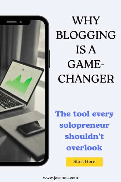 A pin image on the topic o- why you should start a blog